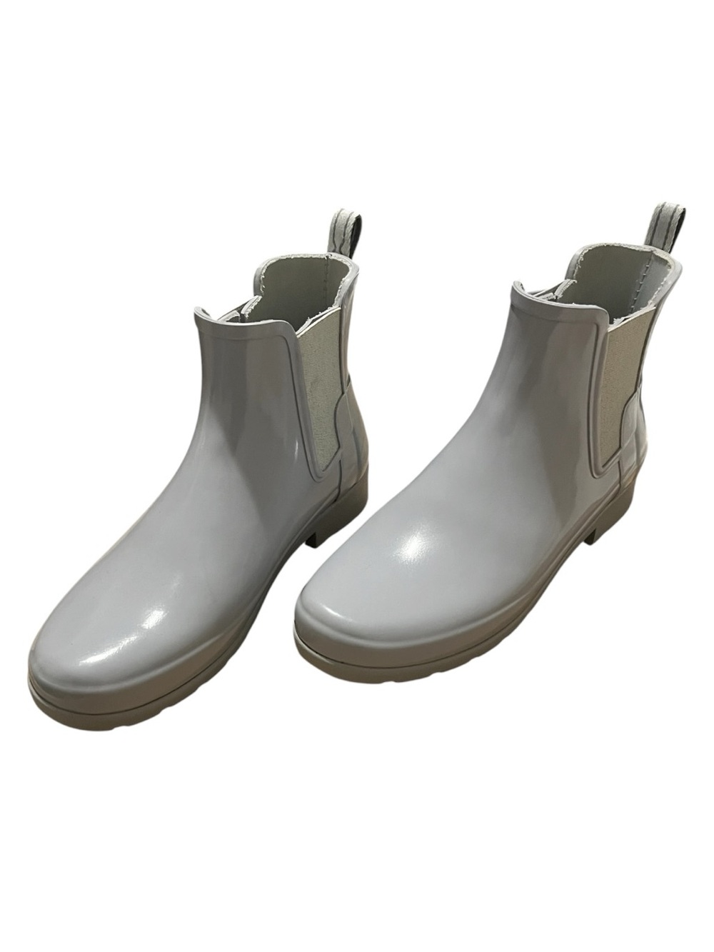 Hunter Light Gray Chelsea Boots Size 10 rain outdoors - Picture 2 of 10